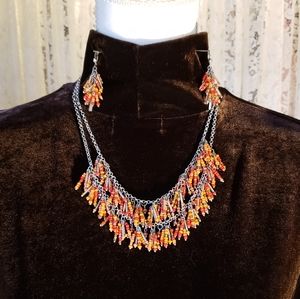 Necklace and Earrings